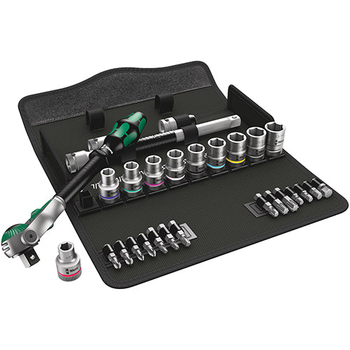 Wera 05004079001 8100SC9 Socket Set 1/2 Drive Imperial Zyklop Speed