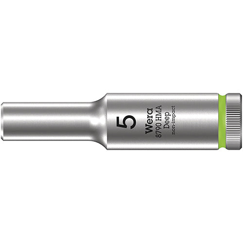 Wera 05004501001 8790 HMA Deep 1/4" Socket, 5x50mm Zyklop