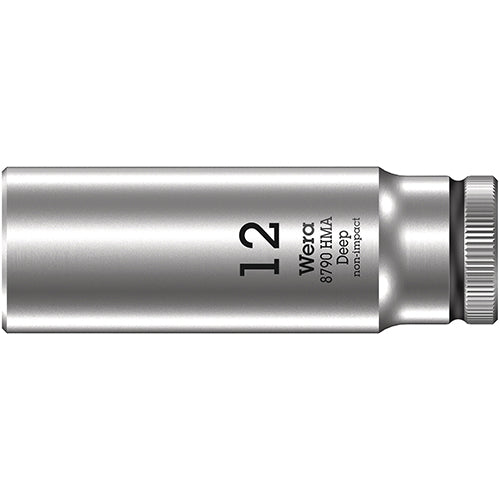 Wera 05004509001 8790 HMA Deep 1/4" Socket, 12x50mm Zyklop