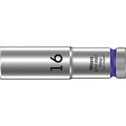 Wera 05004556001 8790 HMC Deep Socket With 1/2" Drive, 16x83mm Zyklop