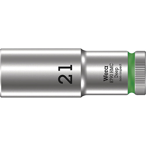 Wera 05004561001 8790 HMC Deep Socket With 1/2" Drive, 21x83mm Zyklop