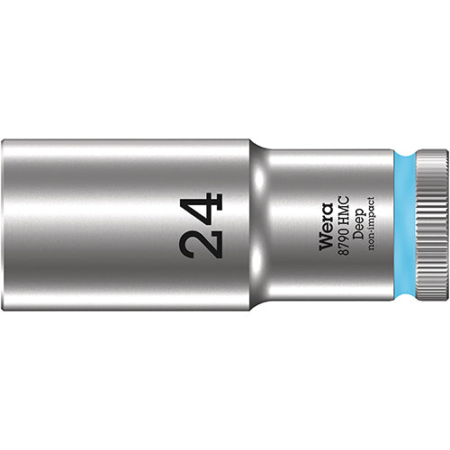 Wera 05004563001 8790 HMC Deep Socket With 1/2" Drive, 24x83mm Zyklop