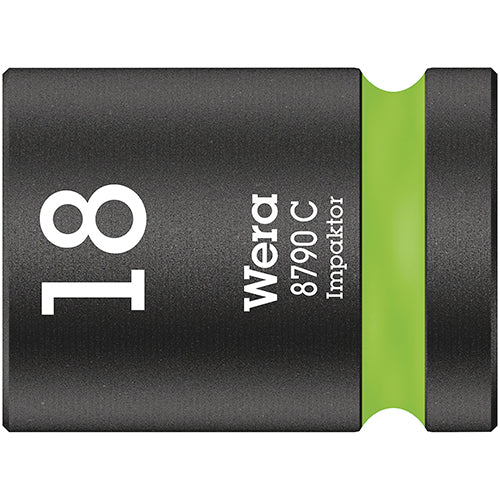 Wera 05004575001 8790 C Impaktor Socket 1/2" Drive, 18x38mm Zyklop