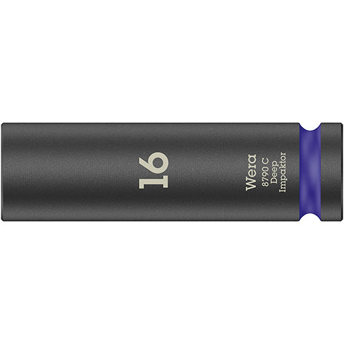 Wera 05004833001 8790 C Impaktor Deep Socket, 1/2" Drive, 16x83mm Zyklop