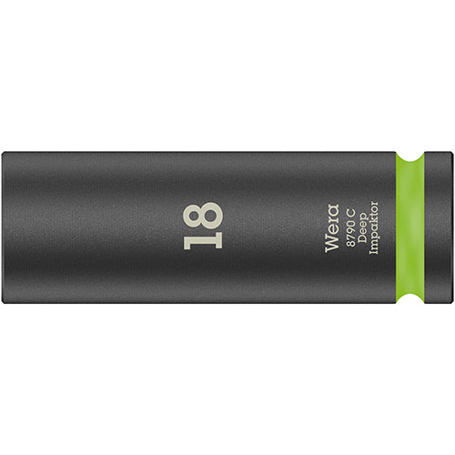 Wera 05004835001 8790 C Impaktor Deep Socket, 1/2" Drive, 18x83mm Zyklop