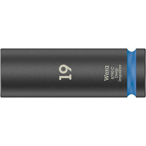 Wera 05004836001 8790 C Impaktor Deep Socket, 1/2" Drive, 19x83mm Zyklop