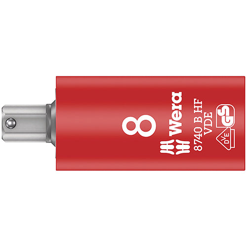 Wera 05004903001 8740 B VDE HF Zyklop Bit Socket, 3/8" Drive, 8x59mm