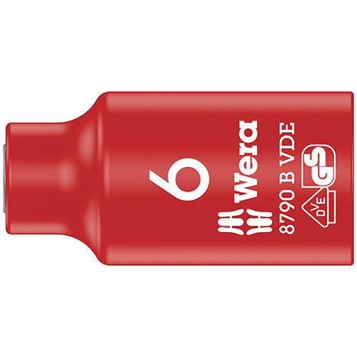 Wera 05004950001 8790 B VDE Socket 3/8" Drive 6.0/46 Zyklop