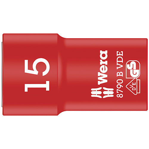 Wera 05004959001 8790 B VDE Socket 3/8" Drive 15.0/46 Zyklop