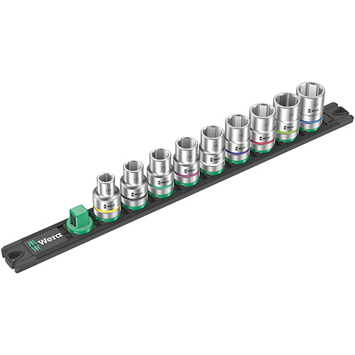 Wera 05005460001 Magnetic Socket Rail C 4 Zyklop 8790 C 1/2" 9pc