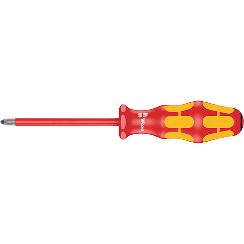 Wera 05006164001 165I VDE Screwdriver Pozidriv 2/100 Kraftform Plus
