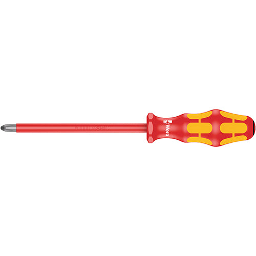 Wera 05006166001 165i VDE Screwdriver Pozidriv 3/150 Kraftform Plus