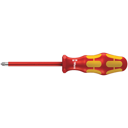Wera 05006190001 165i Pozidriv/Slotted VDE Screwdriver #1/80 Kraftform Plus