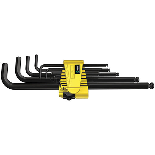 Wera 05021728001 950PKL/13SZN Hex Key Set 0.05-3/8" Long B/End B/Laser 13pc