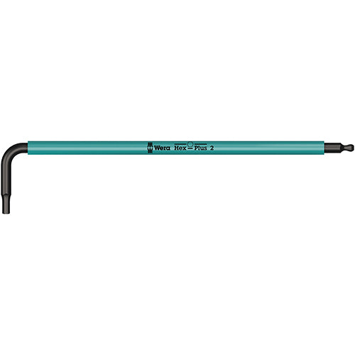 Wera 05022602001 950SPKL Multicolour Hex Key 2.0/101 Long Ballend Blacklaser