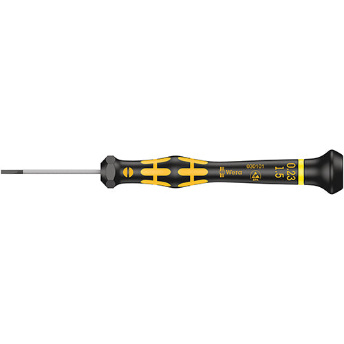 Wera 05030101001 1578A Kraftform Micro Screwdriver Slotted 0.23/1.5/40 ESD