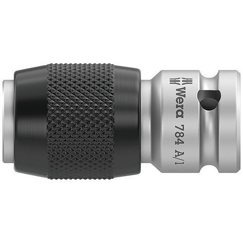 Wera 05042750001 784A/1 Adaptor Q-Rel 1/4" Sq-1/4" Hex/30mm