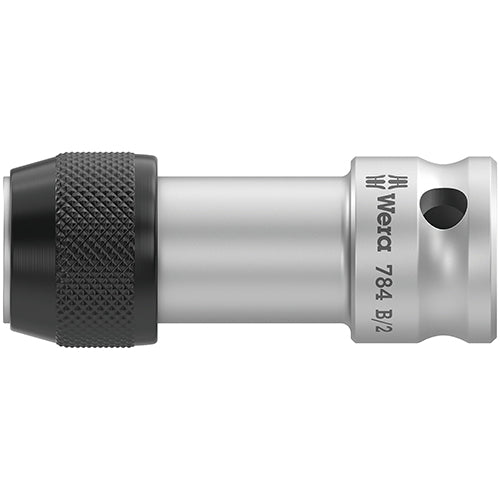 Wera 05042765001 784B/2 Adaptor Q-Rel 3/8" Sq-5/16" Hex/50mm