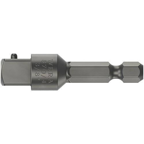 Wera 05050215001 870/4 Adaptor 1/4"Hex/3/8"Square/50mm