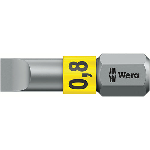 Wera 05056064001 800/1BTZ Bit Slotted 0.8/5.5/25 Extra Tough Bitorsion