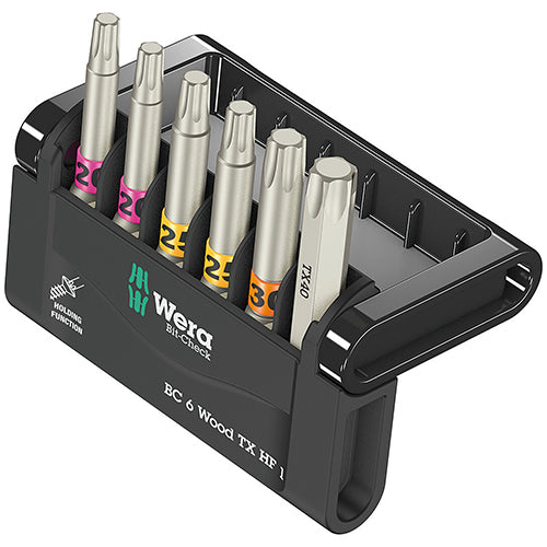 Wera 05056470001 Bit-Check 6 Wood Torx Holding Function 1