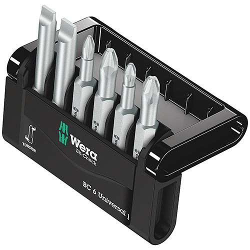 Wera 05056474001 Minicheck 50mm Bitcheck Slotted/Phillips/Pozidriv Extra Tough Torsion 7pc