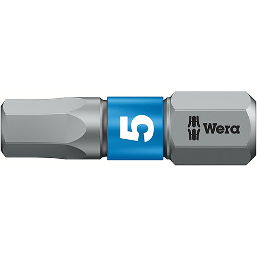 Wera 05056685001 840/1BTZ Bit Hex-Plus SW 5.0/25 Extra Tough Bitorsion