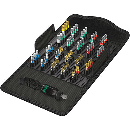 Wera 05057441001 Bitsafe 61 Bitorsion 1 Pozidriv/Phillips/Slotted BDC/BTZ 61pc