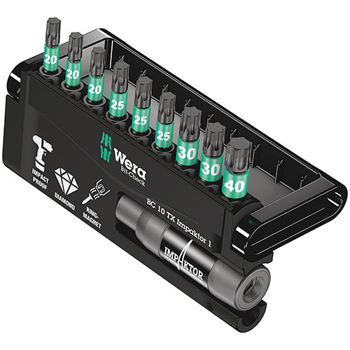 Wera 05057688001 Bitcheck 10 Torx Impaktor 1 DC 10pc