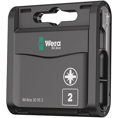 Wera 05057760001 Bit-Box 20 H Pozidriv 2