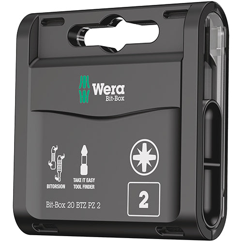 Wera 05057761001 Bit-Box 20 BTZ Pozidriv 2
