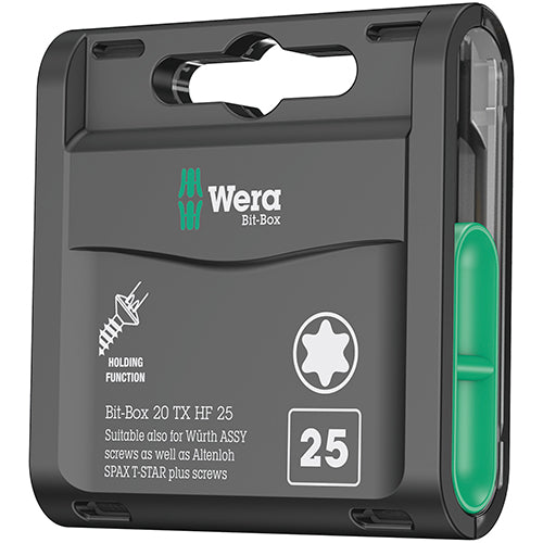 Wera 05057778001 Bit-Box 20 Torx 25 Holding Function