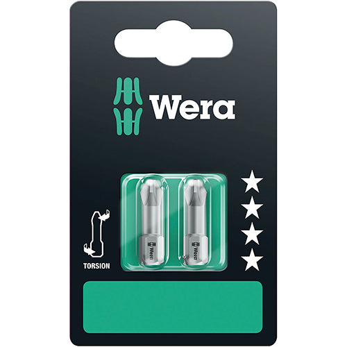 Wera 05073324001 851/1TZ SB Bit Phillips 2/25 Torsion Carded 2 Pack