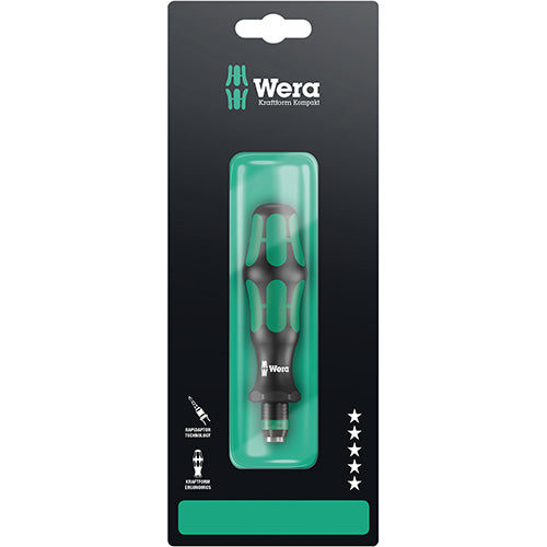 Wera 05073540001 816RSB Handle 1/4 Drive Kraftform Carded