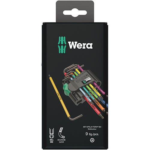 Wera 05073599001 967SPKL/9BO SB Torx Key Set T8-T40 Multicolour 9pc