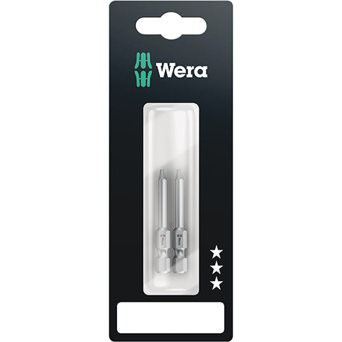 Wera 05073720001 867/4Z SB Bit Torx 10/50 Extra Tough Carded 2 Pack