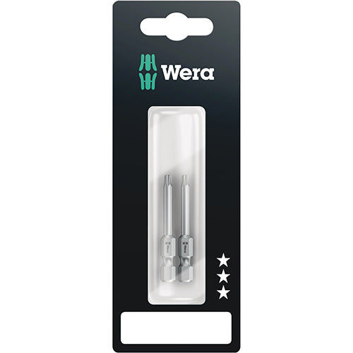 Wera 05073721001 867/4Z SB Bit Torx 15/50 Extra Tough Carded 2 Pack