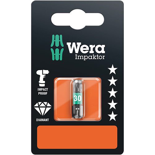 Wera 05073926001 867/1 IMP DC SB Bit Torx 30/25 Impaktor Carded