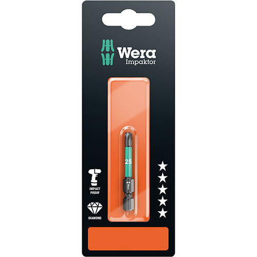 Wera 05073964001 867/4 IMP DC SB Bit Torx 20/50 Impaktor Carded