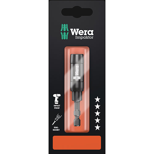 Wera 05073990001 897/4 IMP R Bitholder Impaktor Ring Magnet Carded