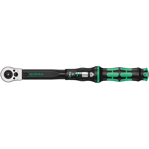 Wera 05075625001 Click Torque C 2 Push Torque Wrench 20 - 100Nm 1/4" R/L Sq