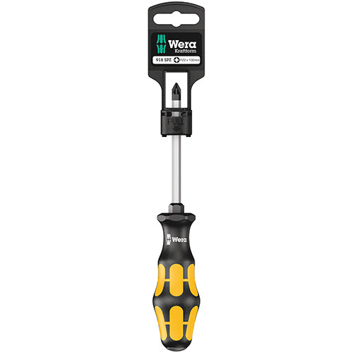 Wera 05100081001 918SPZ SB Chiseldriver Pozidriv 2/100 Kraftform Plus Hangered