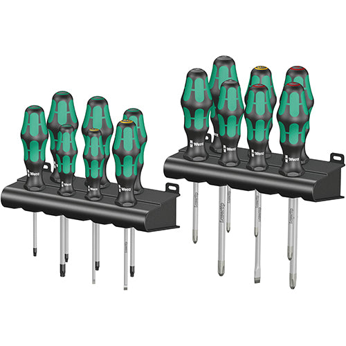 Wera 05105630001 Bigpack 300 Screwdriver Set Slotted/Phillips/Pozidriv/Torx Kraftform Plus 16pc