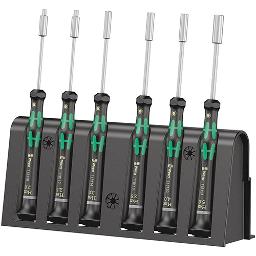 Wera 05118158001 2069/6 Nutspinner Set Kraftform Micro 6pc