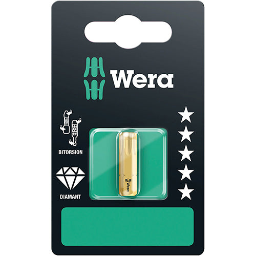Wera 05134379001 867/1BDC SB Bit Torx 40/25 Diamond Bitorsion Carded