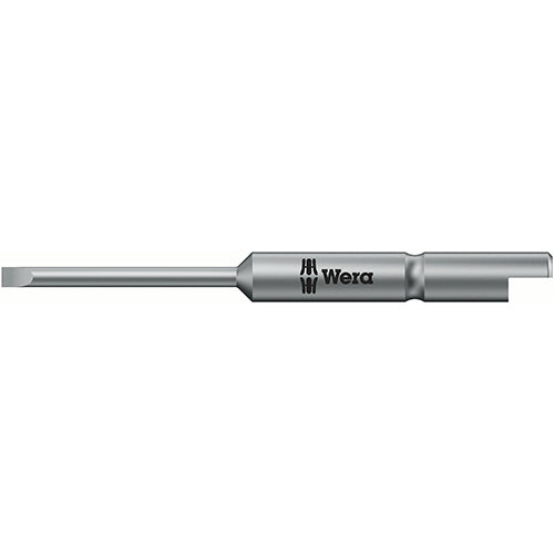 Wera 05135265001 800/9C Bit Slotted 0.23/1.5/44 Halfmoon 4mm Drive Hard