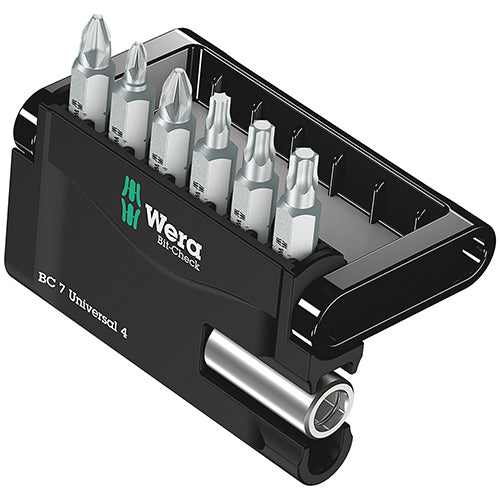Wera 05135810001 Bitcheck 7 Universal 4 Phillips/Pozidriv/Torx Z 7pc