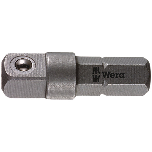 Wera 05136000001 870/1 Adaptor 1/4" Square - 1/4" Hex/25mm