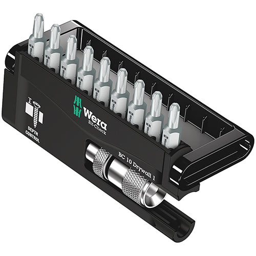 Wera 05136011001 BC/9 Bitcheck Phillips 2 / Depth Adjust Holder Drywall 10pc
