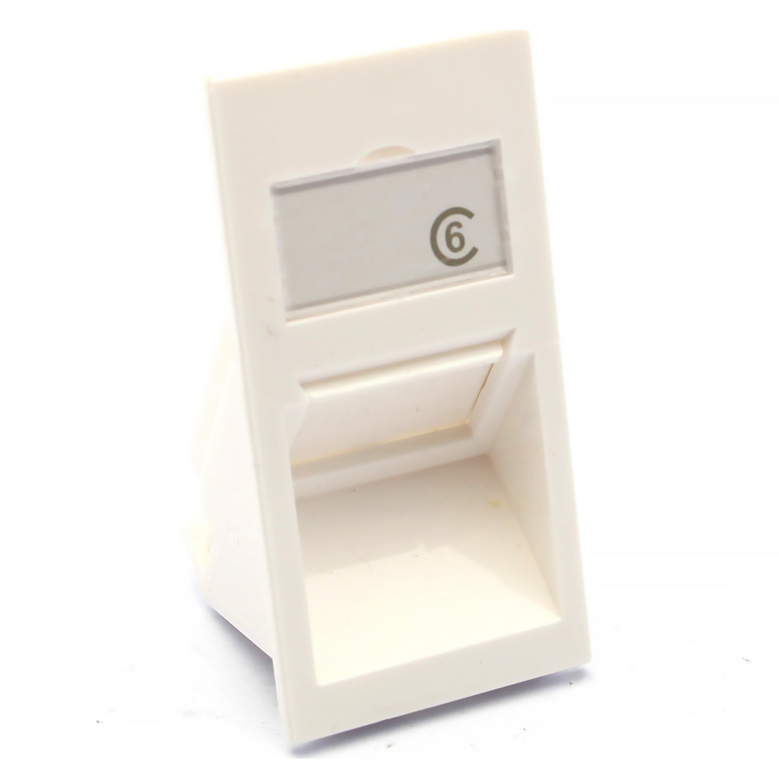 Excel Euro Module Angled Shutter For Keystone Jack White (100-175)